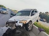 Aparatoso choque en la carretera Río Bravo-Reynosa deja cuantiosos daños